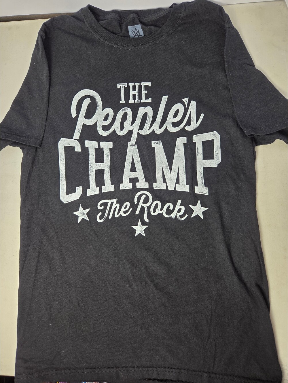 WWE The Rock The Peoples Champ Shirt Black Graphic Wrestling Tee Men’s Size M